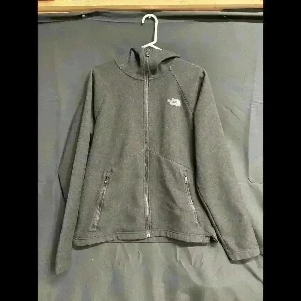 North Face Mens Full Zip Up Hoodie Size M Black